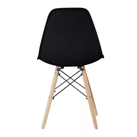4 modern dining chairs, available in 4 colors - black