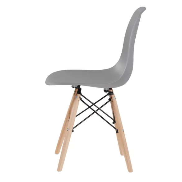 4 modern dining chairs, available in 4 colors - gray