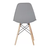 4 modern dining chairs, available in 4 colors - gray