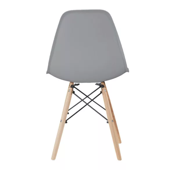 4 modern dining chairs, available in 4 colors - gray