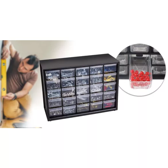 Parts Storage Drawer, 25 Compartments