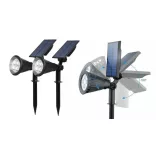 2-piece solar building decorative lighting
