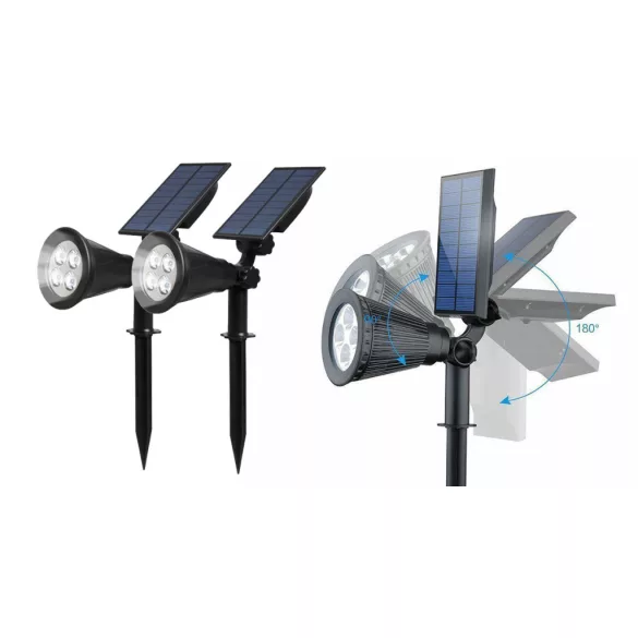 2-piece solar building decorative lighting