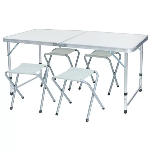 Camping table with 4 chairs