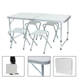 Camping table with 4 chairs