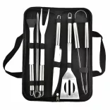 9-piece grill tool set in a bag