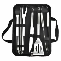 9-piece grill tool set in a bag