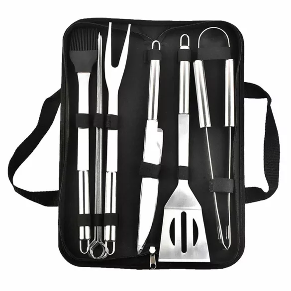 9-piece grill tool set in a bag