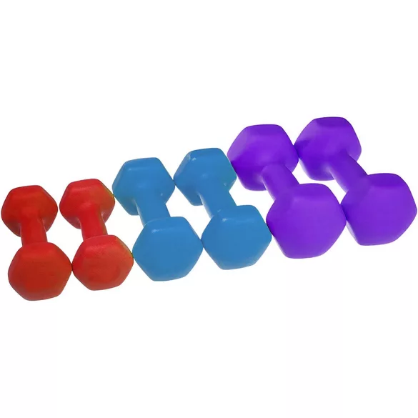 6-piece hand dumbbell set