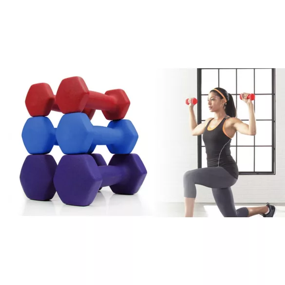 6-piece hand dumbbell set