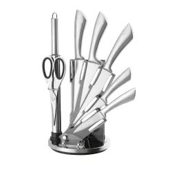 8-piece knife set with holder