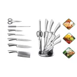 8-piece knife set with holder