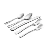 84-piece cutlery set in multiple colors - silver