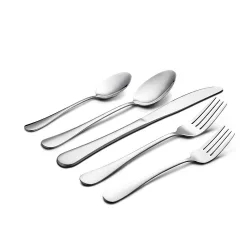 84-piece cutlery set in multiple colors - silver