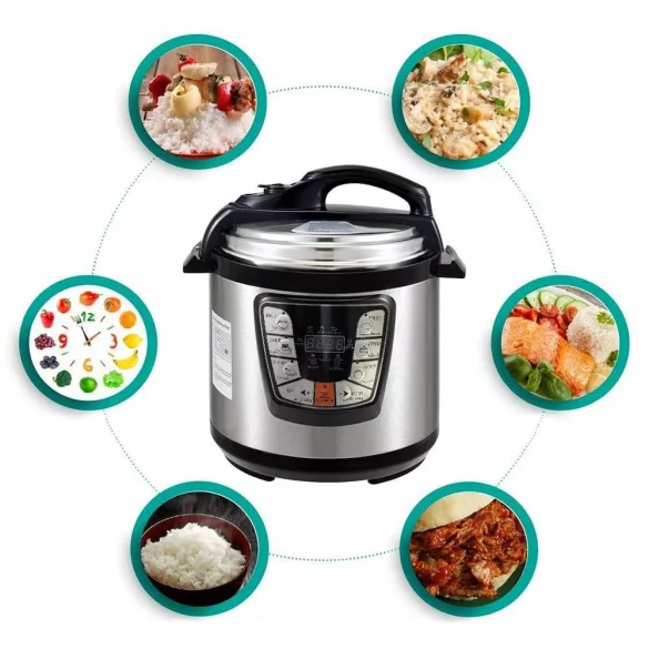 Slow cooker, multifunctional pressure cooker, 6L