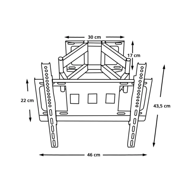 Tilt and swivel wall mount