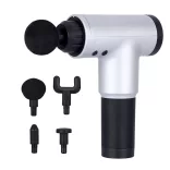 Massage Gun with 4 Interchangeable Heads, Rechargeable