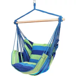Hanging Chair with Cushion - Blue