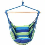 Hanging Chair with Cushion - Blue