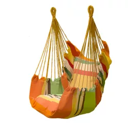 Hanging Chair with Cushion - Orange
