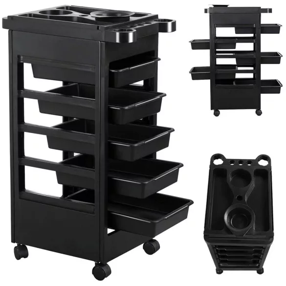 Hairdressing Trolley with 5 Drawers