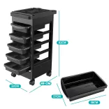 Hairdressing Trolley with 5 Drawers