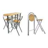 Kitchen Bar Set with 2 Chairs and Table
