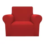Armchair and Sofa Cover in Various Types - For Armchair - Red