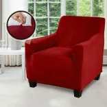 Armchair and Sofa Cover in Various Types - For Armchair - Red