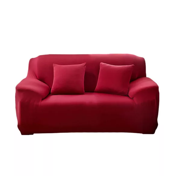 Sofa and Armchair Cover in Various Types - 2-Seater Sofa - Burgundy