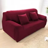 Sofa and Armchair Cover in Various Types - 2-Seater Sofa - Burgundy