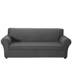   Sofa and Armchair Cover in Various Types - 3-Seater Sofa - Grey