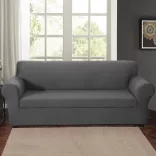 Sofa and Armchair Cover in Various Types - 3-Seater Sofa - Grey