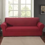 Sofa and Armchair Cover in Various Types - 3-Seater Sofa - Burgundy