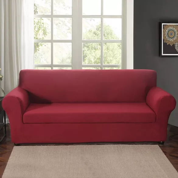 Sofa and Armchair Cover in Various Types - 3-Seater Sofa - Burgundy