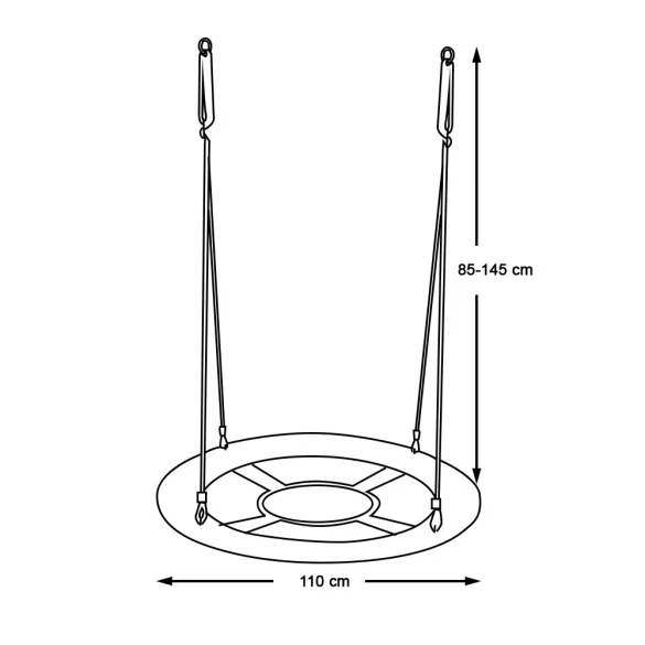 Nest Swing - 110 cm - Red - Without Tent