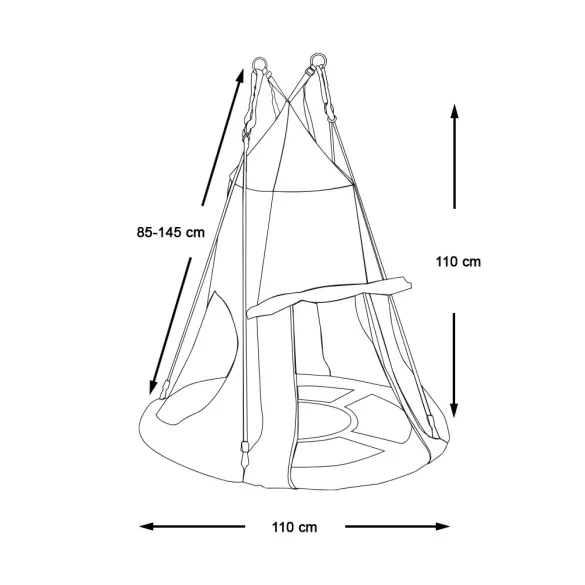 Nest Swing with 110 cm Tent