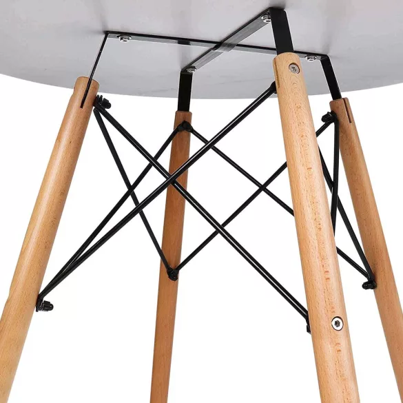 4 pcs modern dining chairs with table, in 3 colors - gray