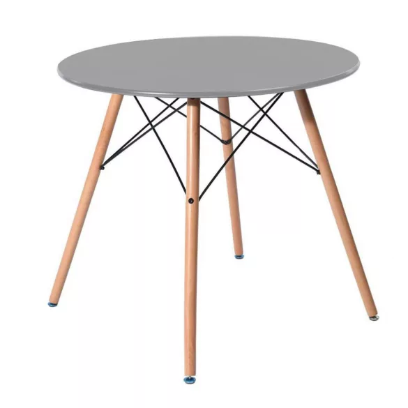 4 pcs modern dining chairs with table, in 3 colors - gray