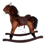 Rocking Horse with Sound, 2 Colors - Dark Brown