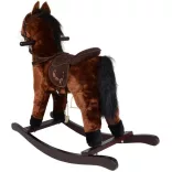 Rocking Horse with Sound, 2 Colors - Dark Brown