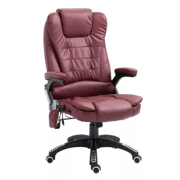 Office swivel chair with massage function, available in 2 colors - burgundy