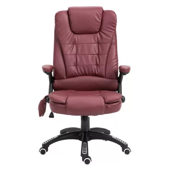 Office swivel chair with massage function, available in 2 colors - burgundy