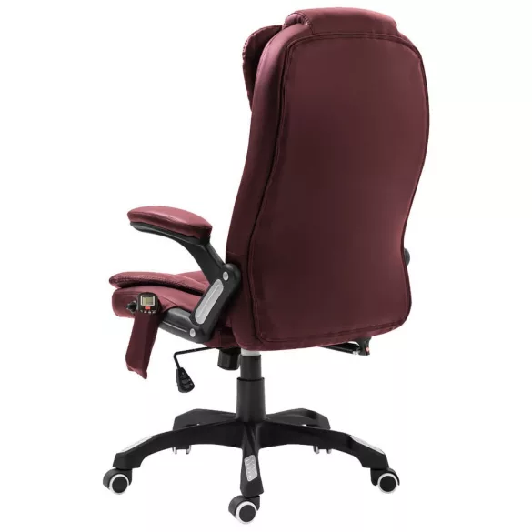 Office swivel chair with massage function, available in 2 colors - burgundy
