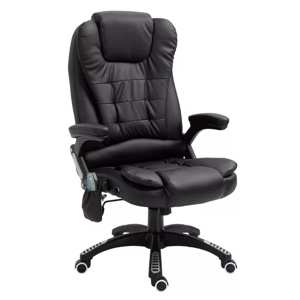 Office swivel chair with massage function, available in 2 colors - black