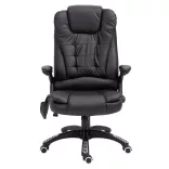 Office swivel chair with massage function, available in 2 colors - black