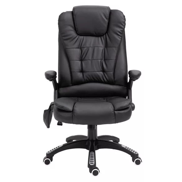 Office swivel chair with massage function, available in 2 colors - black