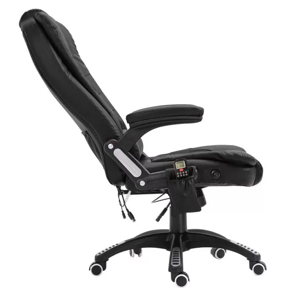 Office swivel chair with massage function, available in 2 colors - black