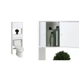 Wall-Mounted Cabinet Above Toilet