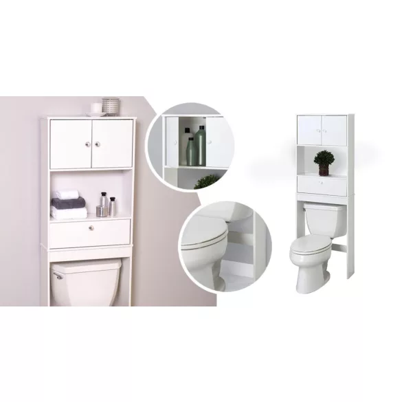 Wall-Mounted Cabinet Above Toilet